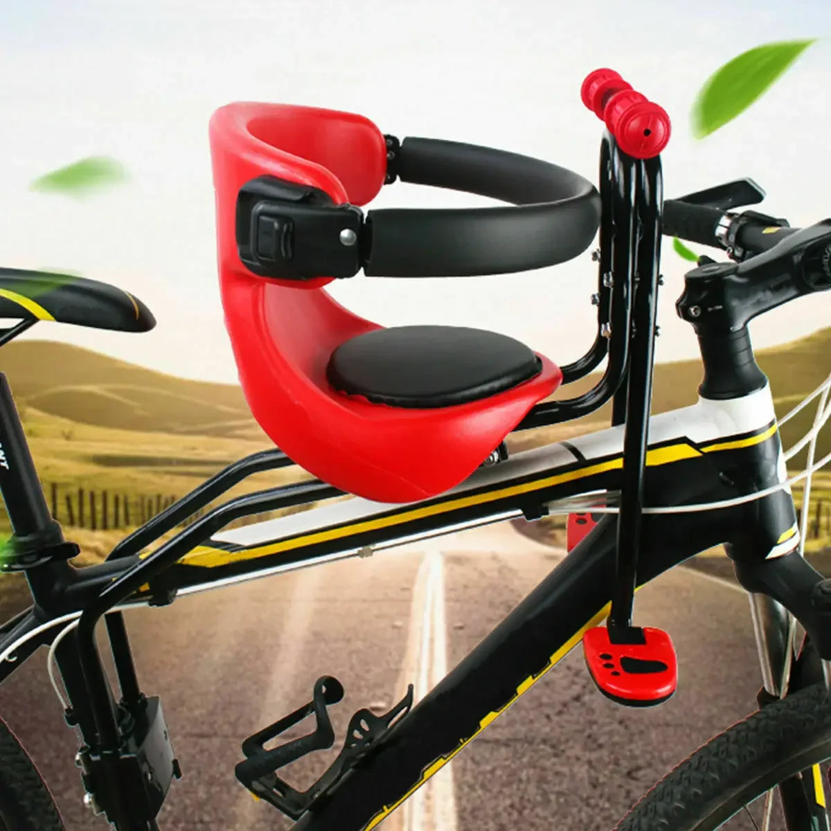 Porte-bébé vélo fixation