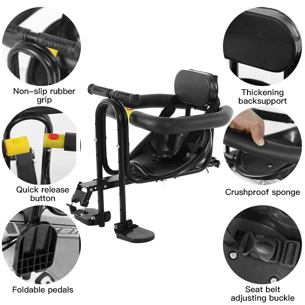 Vélo électrique avec porte-bébé