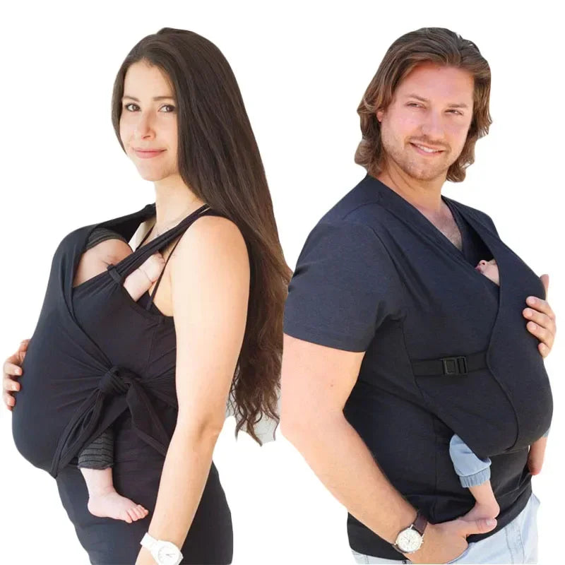 porte-bébé maman et papa