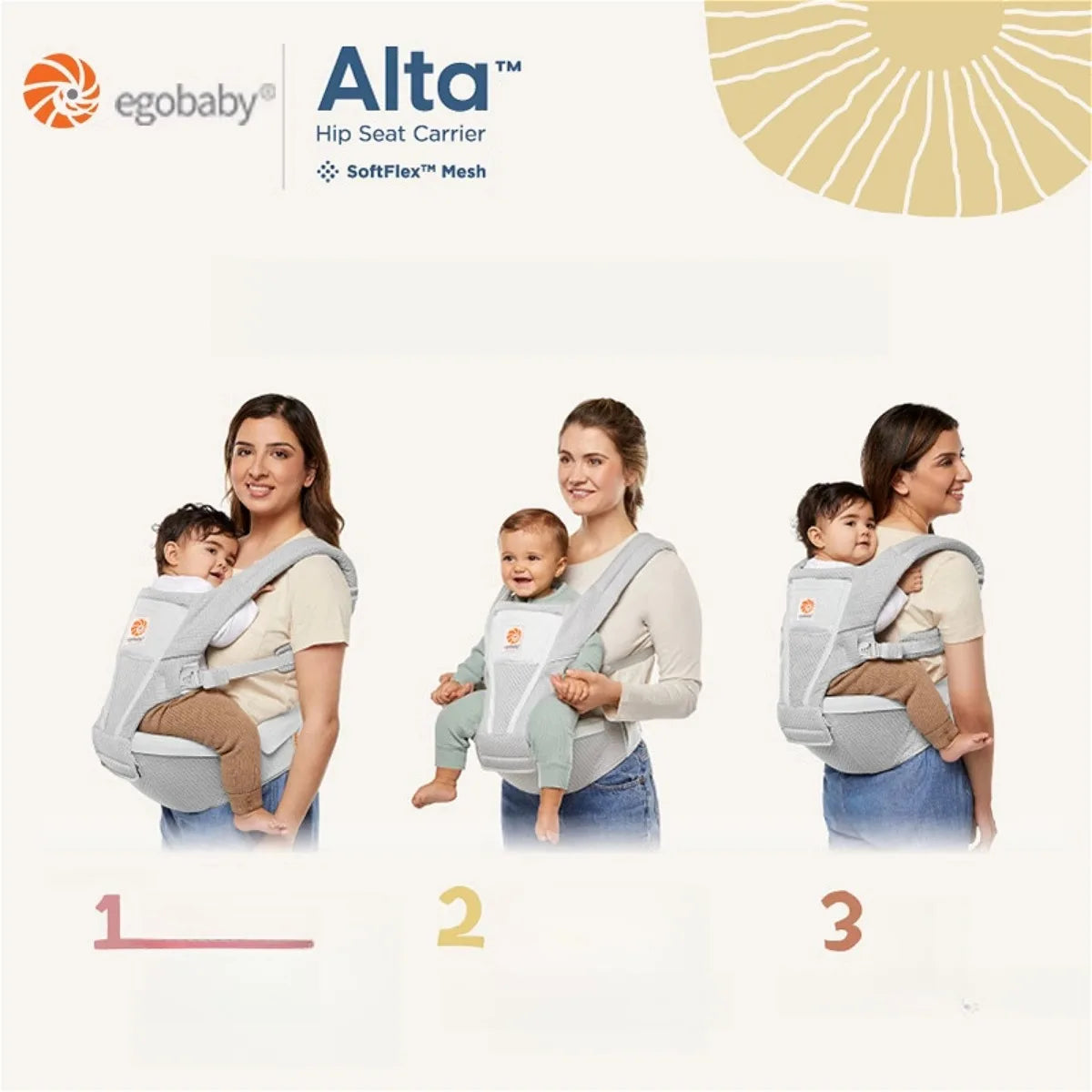 Porte-bébé avec assise