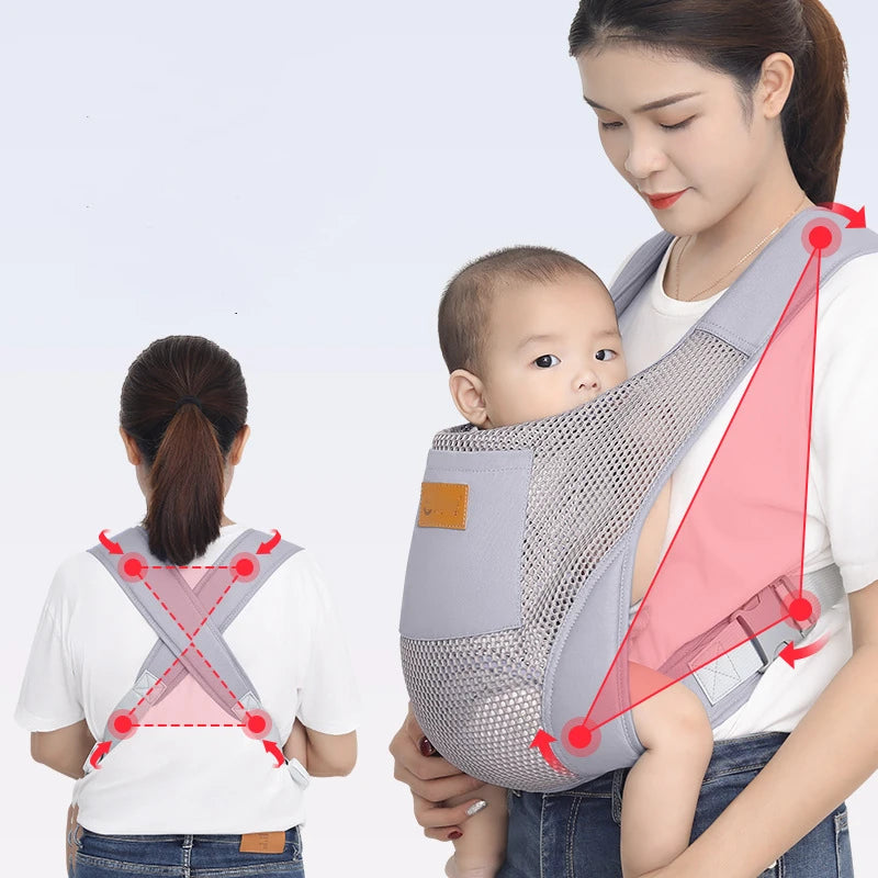 Porte-bébé randonné anti-transpirant