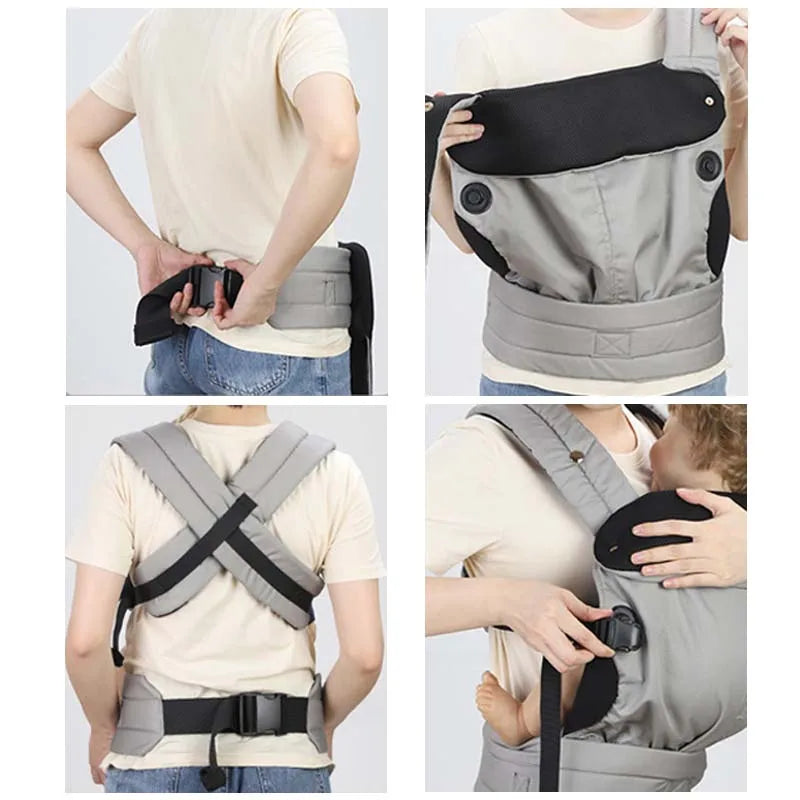 Porte-bébé en mesh doux et léger