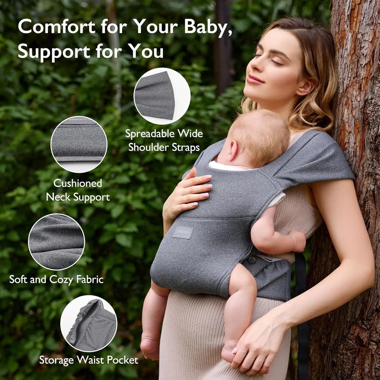 Porte-bébé sur le ventre