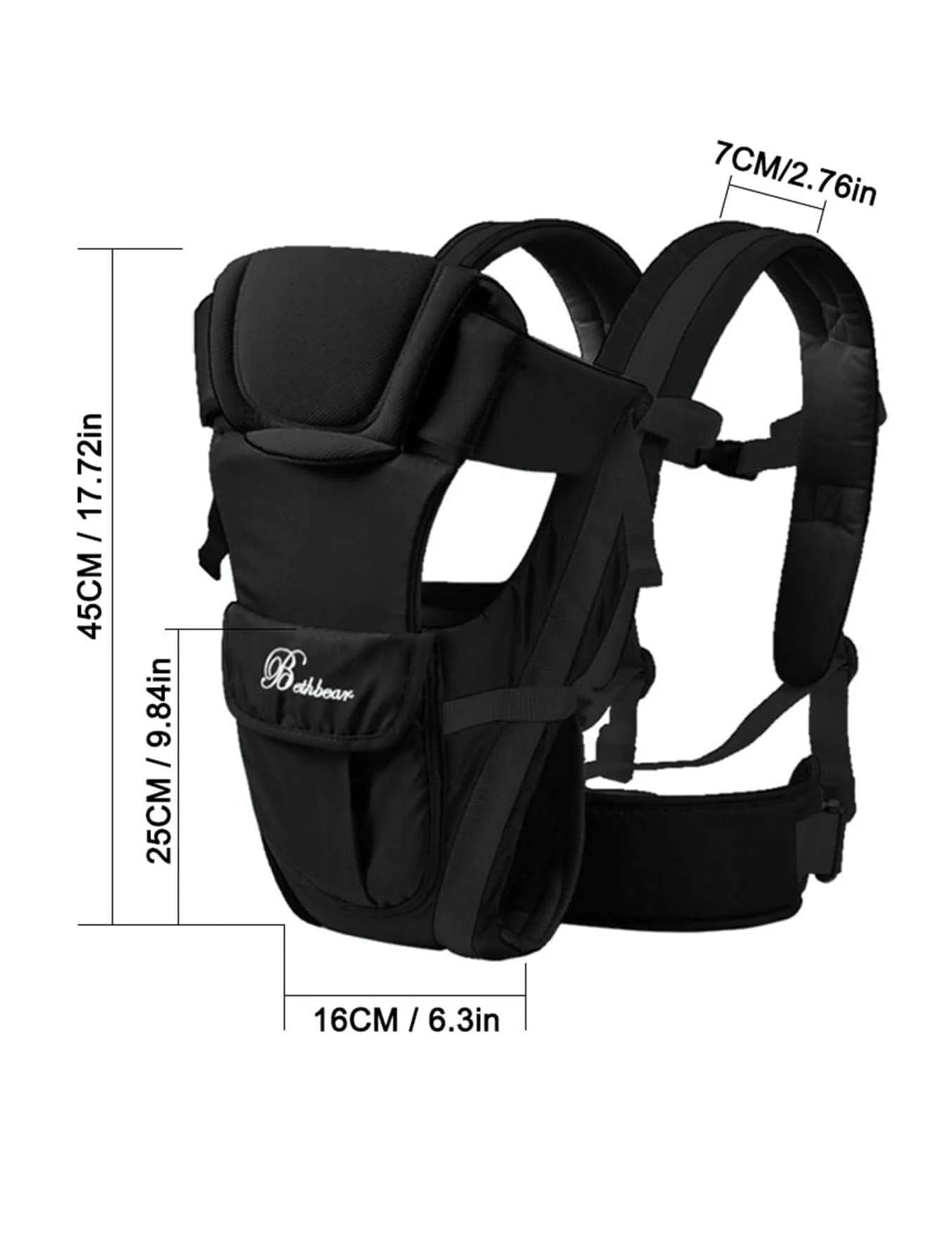 Porte-bébé sac à dos sans armatures