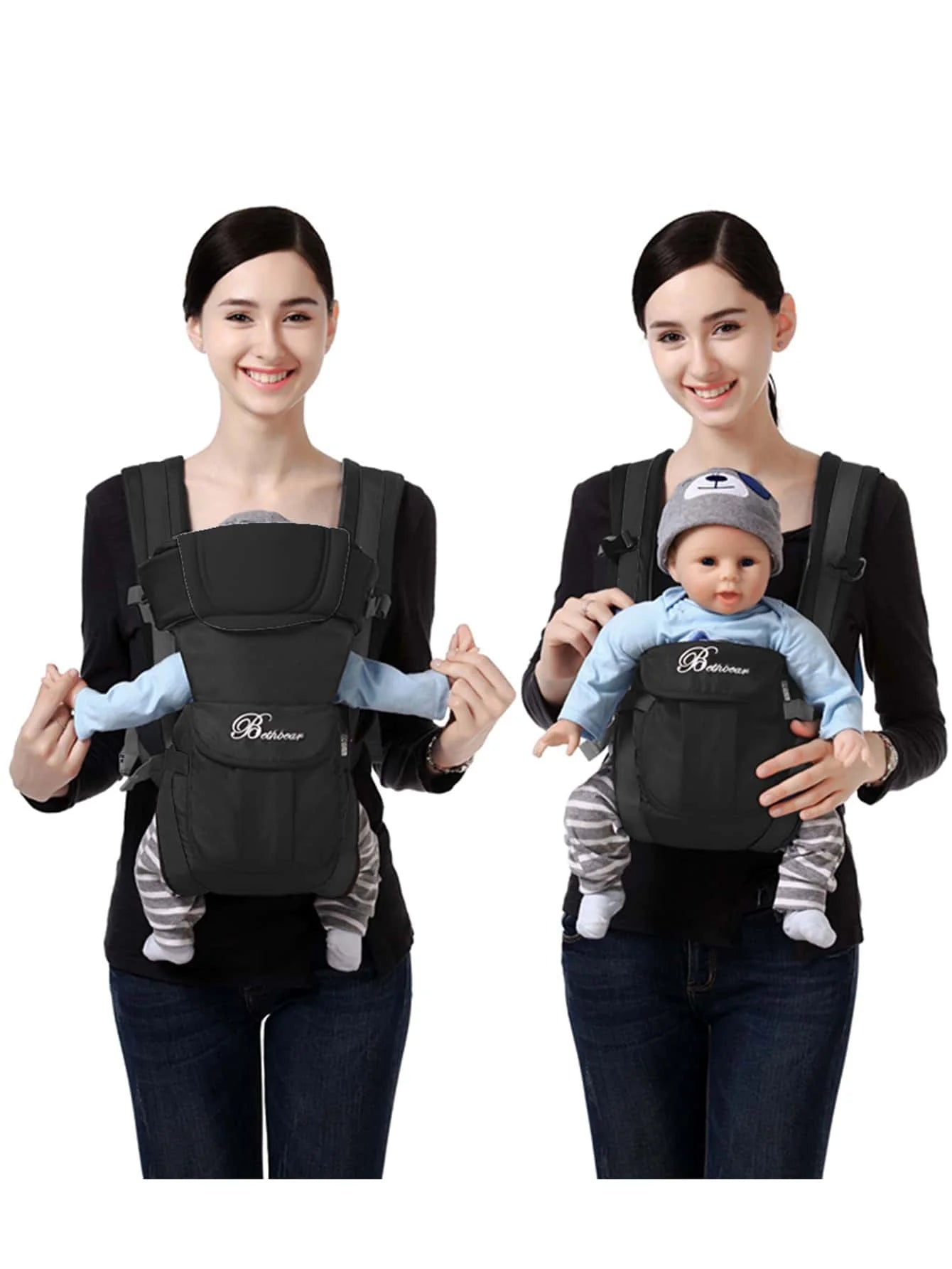 Porte-bébé sac à dos sans armatures